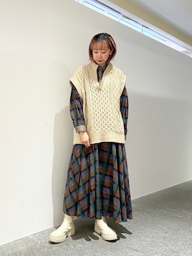 kanocoさん（レディース・160cm）の冬コーディネート