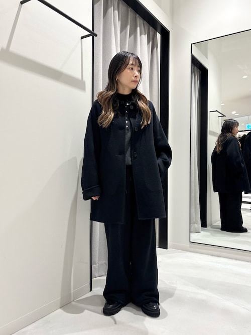 セール】スーパー140ステンカラーリバーミドルコート（ステンカラー