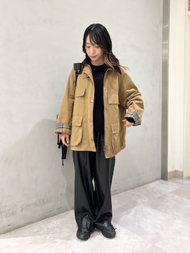 「アイテム（バックパック/リュック）」を使った、amiさん（レディース・150cm）の秋コーディネート