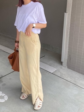 「handmade」｜「アイテム（サンダル）」を使った、erina__310さん（レディース・158cm）の夏コーディネート