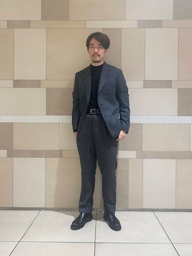 「アイテム（スーツパンツ）」を使った、199510251125さん（メンズ・178cm）の秋コーディネート