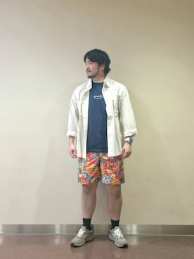 「MoonStar（ムーンスター）のアイテム」を使った、木下さん（メンズ・176cm）の春コーディネート