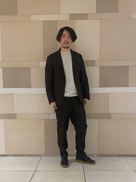 「アイテム（スーツパンツ）」を使った、199510251125さん（メンズ・178cm）の秋コーディネート