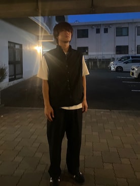 「アイテム（ナイロンジャケット）」を使った、キムタクさん（メンズ・175cm）の夏コーディネート