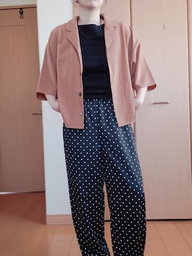 「しまむら（シマムラ）のアイテム（その他パンツ）」を使った、miyurionさん（レディース・157cm）の春コーディネート