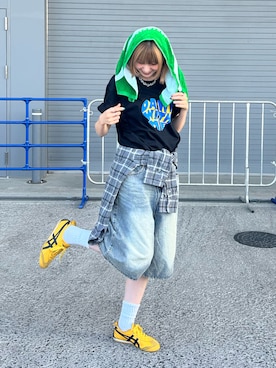 「ハーフパンツ」｜manaさん（レディース・166cm・20代）の秋コーディネート