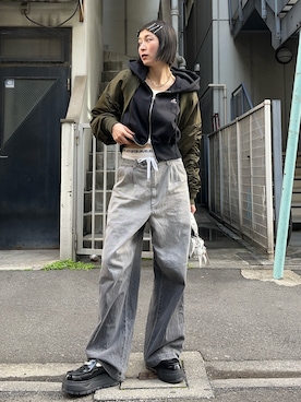 「Desigual（デシグアル）のアイテム」を使った、manaさん（レディース・166cm）の春コーディネート