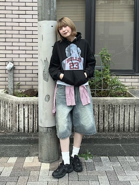「VINTAGE（ヴィンテージ）のアイテム」を使った、manaさん（レディース・166cm）の秋コーディネート