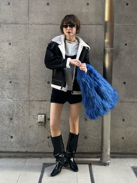 「アイテム（その他）」を使った、manaさん（レディース・166cm）の秋コーディネート