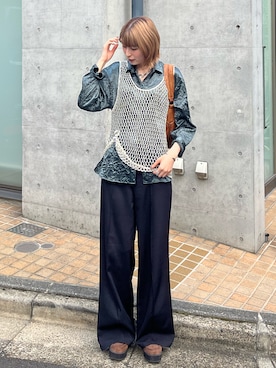 「アイテム（ハンドバッグ）」を使った、manaさん（レディース・166cm・20代）の秋コーディネート