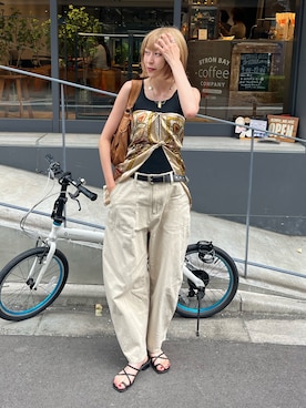 「アイテム（ハンドバッグ）」を使った、manaさん（レディース・166cm・20代）の夏コーディネート