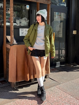 「MERRELL（メレル）のアイテム」を使った、manaさん（レディース・166cm）の春コーディネート