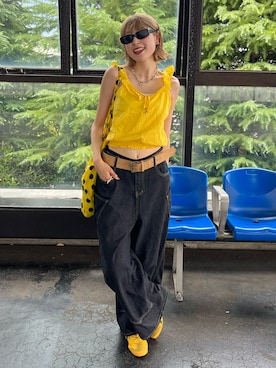 「アイテム（キャミソール）」を使った、manaさん（レディース・166cm・20代）の夏コーディネート