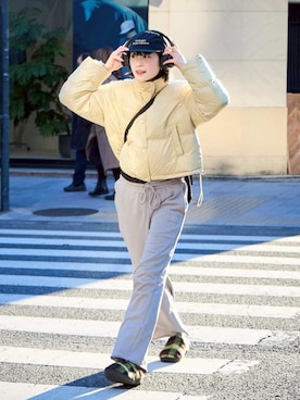 「SUBU(スブ)のアイテム」を使った、manaさん(レディース・166cm)の冬コーディネート