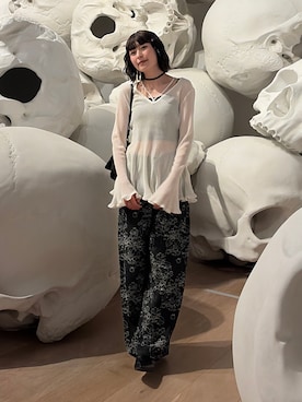 「Ameri（アメリ）のアイテム」を使った、manaさん（レディース・166cm）の春コーディネート