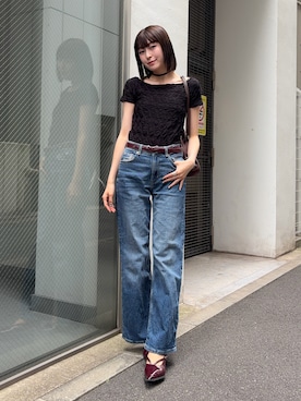 「menue（メヌエ）のアイテム」を使った、manaさん（レディース・166cm）の夏コーディネート