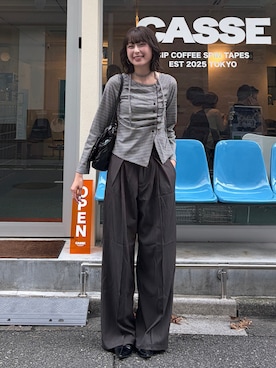 「H&M（エイチ・アンド・エム）のアイテム」を使った、manaさん（レディース・166cm）の秋コーディネート