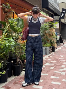 「florist（フローリスト）のアイテム」を使った、manaさん（レディース・166cm）の夏コーディネート