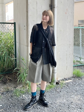 「アイテム（スラックス）」を使った、manaさん（レディース・166cm・20代）の夏コーディネート