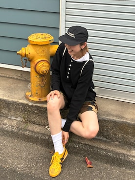 「アイテム（キャップ）」を使った、manaさん（レディース・166cm・20代）の秋コーディネート