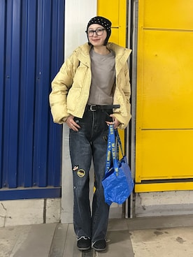 「MERRELL（メレル）のアイテム」を使った、manaさん（レディース・166cm）の冬コーディネート