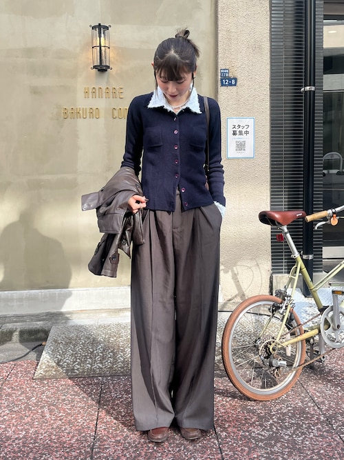 選べる5サイズ／5カラー 】ダブルタックヘビーワイドスラックス