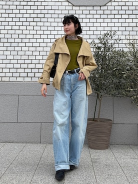 「RAY CASSIN（レイカズン）のアイテム」を使った、manaさん（レディース・166cm）の春コーディネート