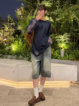 「WEGO（ウィゴー）のアイテム（パンツ）」を使った、manaさん（レディース・166cm）の秋コーディネート