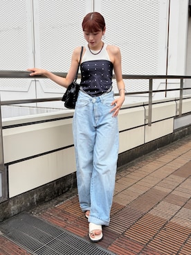 「H&M（エイチ・アンド・エム）のアイテム」を使った、manaさん（レディース・166cm）の夏コーディネート