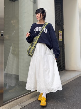 「CIAOPANIC TYPY（チャオパニックティピー）のアイテム（バッグ）」を使った、manaさん（レディース・166cm）の春コーディネート