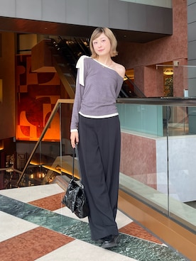 「ワンショルダー」｜manaさん（レディース・166cm）の秋コーディネート