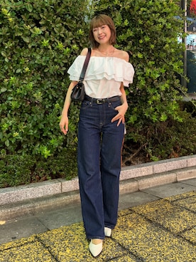 「Levi's（リーバイス）のアイテム（パンツ）」を使った、manaさん（レディース・166cm）の夏コーディネート