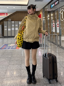「Dr. Martens（ドクターマーチン）のアイテム」を使った、manaさん（レディース・166cm）の春コーディネート
