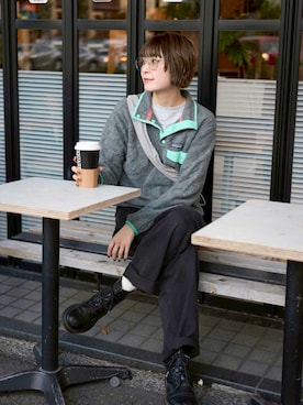 「アイテム（その他）」を使った、manaさん（レディース・166cm）の秋コーディネート