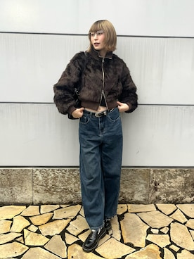 「H&M（エイチ・アンド・エム）のアイテム」を使った、manaさん（レディース・166cm）の秋コーディネート