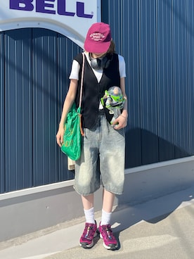 「niko and...（ニコアンド）のアイテム」を使った、manaさん（レディース・166cm）の秋コーディネート