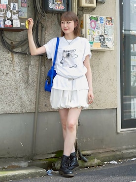 「アイテム（スカート）」を使った、manaさん（レディース・166cm）の夏コーディネート