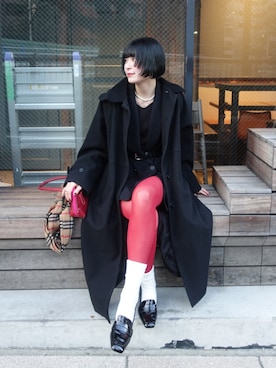 「アイテム（その他）」を使った、manaさん（レディース・166cm・20代）の冬コーディネート