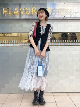「アイテム（ハンドバッグ）」を使った、manaさん（骨格ナチュラル・レディース・166cm）の夏コーディネート