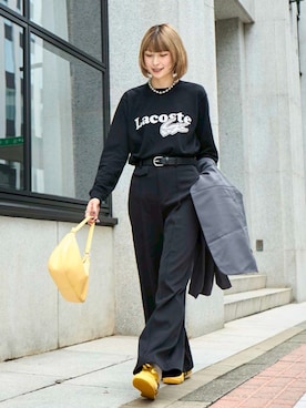 「アイテム（その他）」を使った、manaさん（レディース・166cm）の秋コーディネート