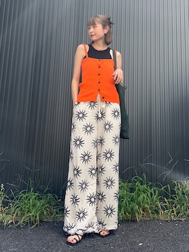 「アイテム（トートバッグ）」を使った、manaさん（レディース・166cm・20代）の夏コーディネート