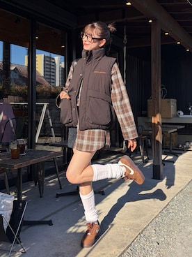 「ダウンベスト」｜manaさん（レディース・166cm）の秋コーディネート