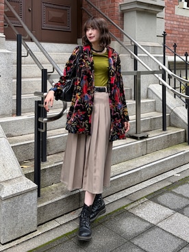 「H&M（エイチ・アンド・エム）のアイテム」を使った、manaさん（レディース・166cm）の秋コーディネート