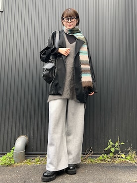 「アイテム（テーラードジャケット）」を使った、manaさん（レディース・166cm・20代）の秋コーディネート