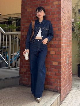 「Levi's（リーバイス）のアイテム（パンツ）」を使った、manaさん（レディース・166cm）の春コーディネート