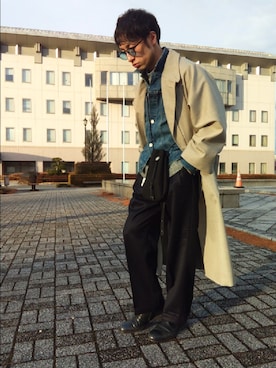 「PADRONE（パドローネ）のアイテム（ブーツ）」を使った、coen5910emさん（メンズ・168cm）の冬コーディネート