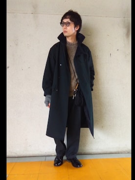 「LOUNGE LIZARD（ラウンジリザード）のアイテム」を使った、coen5910emさん（メンズ・168cm）の冬コーディネート