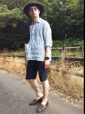 「NOT FOUND（ノットファウンド）のアイテム」を使った、coen5910emさん（メンズ・168cm）の夏コーディネート
