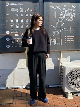 「feepur（フェピュール）のアイテム（バッグ）」を使った、eriさん（レディース・162cm）の冬コーディネート