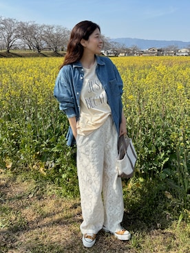 「L.L.Bean（エルエルビーン）のアイテム」を使った、eriさん（レディース・163cm）の春コーディネート